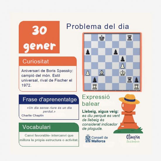 El Calendari d’Escacs Balear: 365 dies per aprendre i gaudir dels escacs